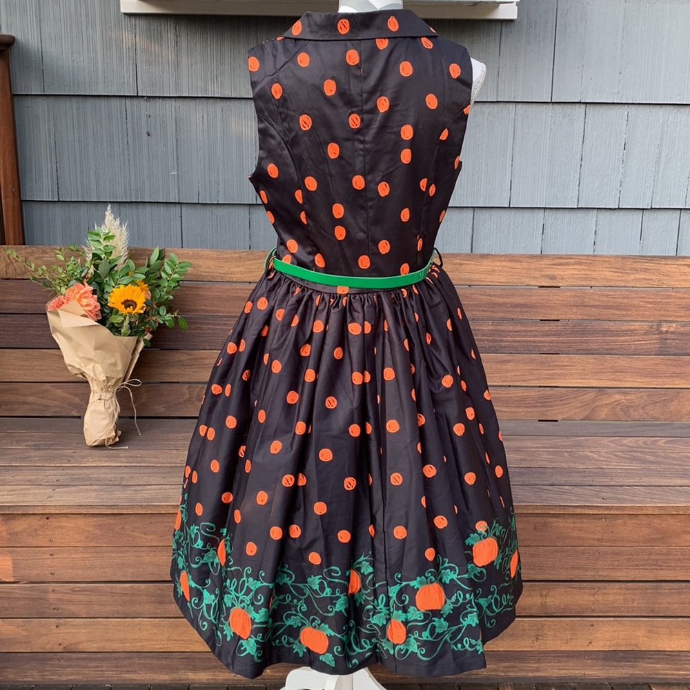 TRADE FOR UK 18: Lindy Bop UK 16 Pumpkin Dress - Picture 6 of 11